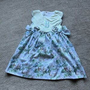 Busy Bees Smocks Size 3T Pooh Dress With Embroidered “B”